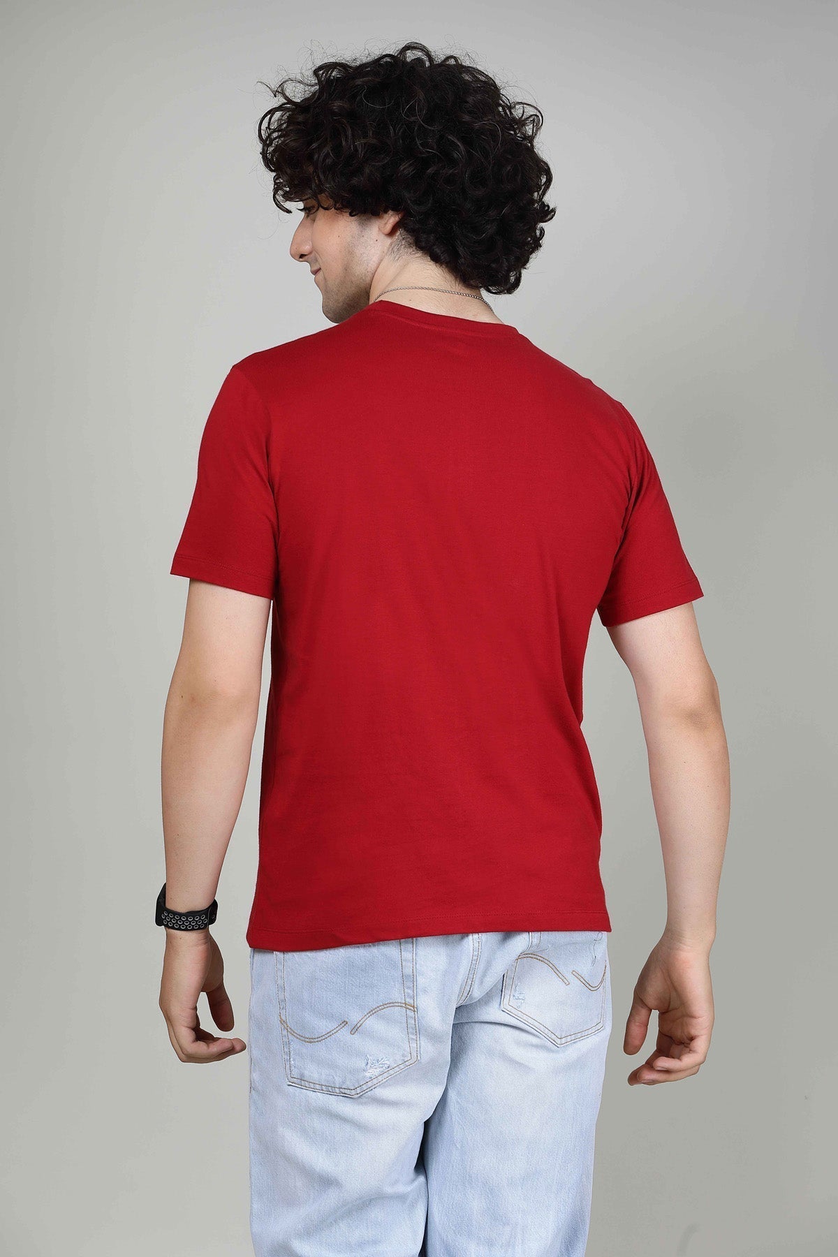 Knockout Red - Mens Half sleeves T- Shirt T-SHIRT LOVER
